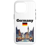 Germany trip souvenir Christmas market lover German flag Case for iPhone 16 Pro