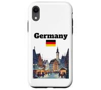 Germany trip souvenir Christmas market lover German flag Case for iPhone XR