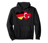 Germany Turkey Heart Flag Türkiye German Turkish Friendship Pullover Hoodie