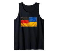 Germany Ukraine Flag Showcasing Heritage National Pride Tank Top