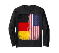 Germany USA Flag German Roots Long Sleeve T-Shirt