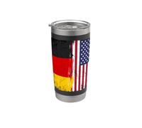 Germany USA Flag German Roots Stainless Steel Insulated Tumbler