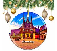Germany Wernigerode Christmas Xmas Tree Ornament Decoration Wedding Hanging Pendant Decor City Travel Souvenir Collection