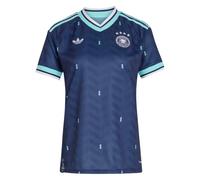 Adidas Germany 26/27 Away Woman Short Sleeve T-shirt Blue M Woman