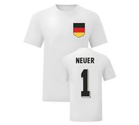 Germany Women's Womens Manuel Neuer National Hero Tee'S in White | Size: Medium Germany White M