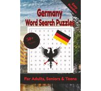 Germany Word Search Puzzle: 50+ Puzzles Word Search Easy to Read about Germany and More | 6x9 inches, 110 pages | Gift for Germany, Countries & Traveling Lover