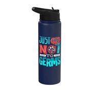 Germaphobe Just Say No to Germs Hand Sanitizer Stainless Steel Insulated Water Bottle