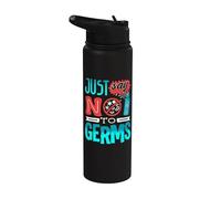 Germaphobe Just Say No to Germs Hand Sanitizer Stainless Steel Insulated Water Bottle