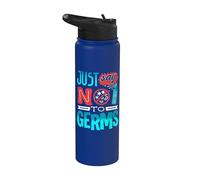 Germaphobe Just Say No to Germs Hand Sanitizer Stainless Steel Insulated Water Bottle