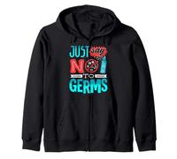 Germaphobe Just Say No To Germs Hand Sanitizer Zip Hoodie