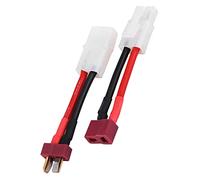 Germerse T Plug to Tamiya Cable,2Pcs T Plug Female Male to Tamiya Male Female Adapter Cable T Plug to Tamiya Wire 14 AWG Wire RC Accessory