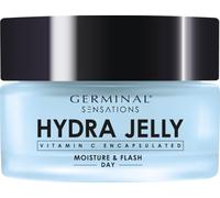 GERMINAL Sensations Hydra Jelly Moisturising Day Cream for Face with Hyaluronic Acid and Encapsulated Vitamin C, Double Lifting Effect, Firm, Radiant and Juicy Skin, 50 ml
