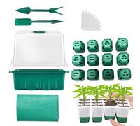 Germination Tray,Plant Germination Trays with Humidity Vented Domes and Bases | Gardening Supplies for Indoor Starting Greenhouse Propagation Vegetable Patch Prep Flower Bed Cultivation