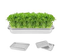 Germination Tray Set - Reusable Growing Device, Propagation Tray for Greenhouse Transplanting Hydroponics | for Hydroponics, Transplanting, Micro Plants, Sprouts, Indoor Gardening, Greenhouse