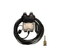 GERMODIFY Outdoor Armoured Extension Lead, 2 Gang, 5M-50M, Black, Grey, IP66 Weatherproof, Heavy Duty (GREY, 15 METRE)