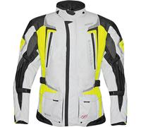 Germot Allround waterproof Motorcycle Textile Jacket, black-grey-yellow, size M for Men