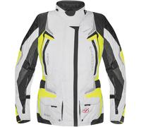 Germot Allround waterproof Ladies Motorcycle Textile Jacket, black-grey-yellow, size 42 for Women