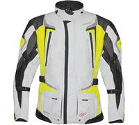 Germot Allround waterproof Motorcycle Textile Jacket, black-grey-yellow, size 31 for Men