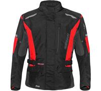 Germot Aron waterproof Motorcycle Textile Jacket, black/red, size 3XL