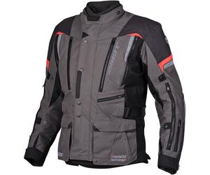 Germot InsideOut Motorcycle Textile Jacket, black-grey-red, size 4XL for Men