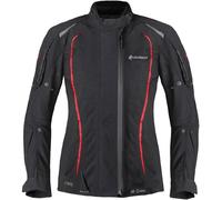 Germot MotoQueen waterproof Ladies Motorcycle Textile Jacket, black/red, size 42