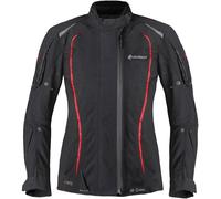 Germot MotoQueen waterproof Ladies Motorcycle Textile Jacket, black/red, size 46