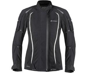 Germot MotoQueen waterproof Ladies Motorcycle Textile Jacket, black/white, size 44