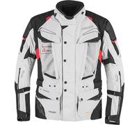 Germot NorthWest Motorcycle Textile Jacket, light grey/black/red, size L