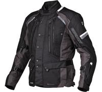 Germot Sydney waterproof Motorcycle Textile Jacket, black-grey, size 4XL for Men