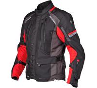 Germot Sydney waterproof Motorcycle Textile Jacket, black-red, size L for Men