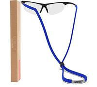 GERNEO® - Original - Reliable Sports Glasses Strap Made of Fabric - Waterproof Glasses Strap & Secure Grip for Sports Glasses, Sunglasses & Reading Glasses - 1x Blue