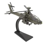 gernie Model Military Helicopter, 1:32 Scale Helicopter Model Airplane Model with Sound and Light, Diecast Military Attack Helicopter with Display Stand for Military Lovers Collect Gift