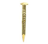 gernie Round Head Nail, 100Pcs Brass Furniture Hinge Hardware, Round Head Brass Escutcheon Pins, 10mm/15mm/18mm/22mm, Strong Fastening, Easy Installation (15mm long)