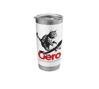GERO - Cute Boy Name with Cool with Cool Cat & Skateboard Stainless Steel Insulated Tumbler