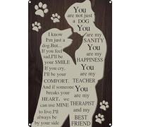 Geroclonup 20x30cm - Dog Wall Decor Vintage Metal Tin Sign Love Dog Wall Art Decor for Home,Living Room,Backyard,Pet Dog Lover