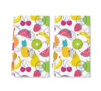 Geroclonup（40x60 CM Lemon Watermelon Pineapple Fresh Fruits Dish Cloths Decorative Kitchen Towels Hand Tea Towels Washcloths for Home Decor Mother Mom Gifts Mother's Day Decorations Set of 2