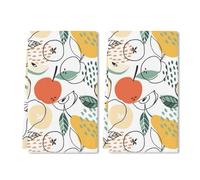Geroclonup(40x60 CM Pear Apple Fresh Fruits Dish Cloths Decorative Kitchen Towels Hand Tea Towels Washcloths for Home Decor Mother Mom Gifts Mother's Day Decorations Set of 2
