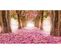 Geroclonup 5D Full Drill Diamond Painting Japanese Cherry Blossom Scenery Kits for Adults Paint by Numbers DIY Gem Art Craft for Kids Gift Wall Decor, 12 x 21 inches