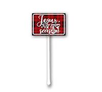 Geroclonup Christmas Yard Signs Jesus is The Reason for the Season Yard Sign with Stake Sturdy Aluminum Yard Sign Lawn Sign Fade Resistant Rustproof Lawn Decoration for Outdoor Use 20x30cm