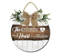 Geroclonup Dining Room Wall Decor The Kitchen Is The Heart Of The Home Sign 28cm Kitchen Sign Kitchen Wall Sign Rustic Farmhouse Decor Wall Art Farmhouse Kitchen Decor for Home