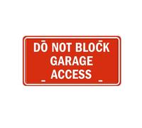 Geroclonup Do Not Block Garage Access Sign Rust-Free Fade Resistance Vintage Metal Sign for Business Home Store Garage Bar Wall Door Decor Easy Installation Indoor Outdoor Use 15x30cm