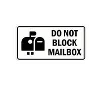 Geroclonup Do Not Block Mailbox Sign Rust-Free Fade Resistance Vintage Metal Sign for Business Home Store Garage Bar Wall Door Decor Easy Installation Indoor Outdoor Use 15x30cm