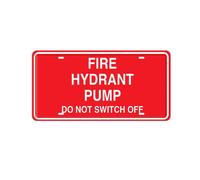 Geroclonup Fire Hydrant Pump Do Not Switch Off Sign Rust-Free Fade Resistance Vintage Metal Sign for Business Home Store Garage Bar Wall Door Decor Easy Installation Indoor Outdoor Use 15x30cm