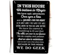 Geroclonup in This House We Do G omic Quote Sign Metal Tin Signs (20x30cm)