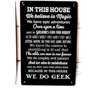 Geroclonup in This House We Do G omic Quote Sign Metal Tin Signs (30x40cm)