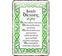 Geroclonup Irish Metal Sign With The May Irish Blessing Sign 20x30cm