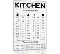 Geroclonup Kitchen Conversions Metal Sign Funny Kitchen Tin Signs Vintage Wall Decor For Farmhouse Home Kitchen (20x30cm)