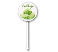 Geroclonup Metal Plant Markers Vegetable Sign Farming Vegetable Garden Sign Cabbage Sign with Stake Outdoor Aluminum Yard Sign Rustproof Metal Sign Fade Resistant Lawn Decoration for Outdoor 23cm