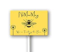Geroclonup No Mow May Sign with Metal Stake 8 x 12 Inches No Mow May Yard Sign No Mow Signs Aluminum Garden Signs Outdoor for Lawn Yard Garden Decor, Easy to Install