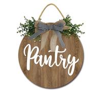 Geroclonup Pantry Sign Wooden Pantry Signs Wall Decor Farmhouse Pantry Door Sign for Kitchen Home Pantry Room 30cm